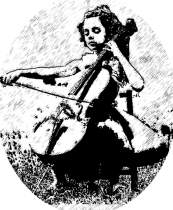 Pic - Cello Girl - Pencil Oval